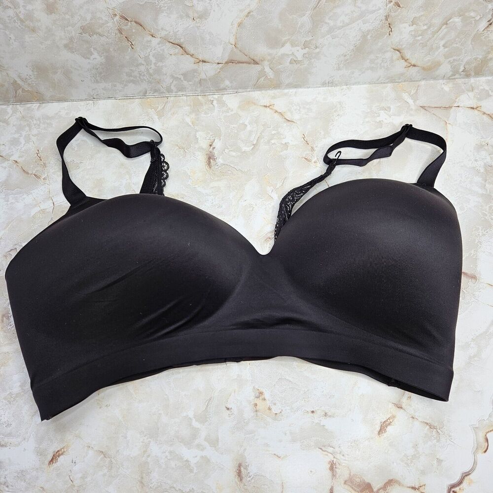 Soma Enbliss Luxe Wireless Lace J Hook Size 40DD Black Bra